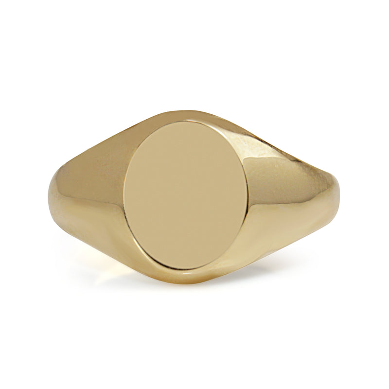 9ct Yellow Gold Signet Ring - Medium