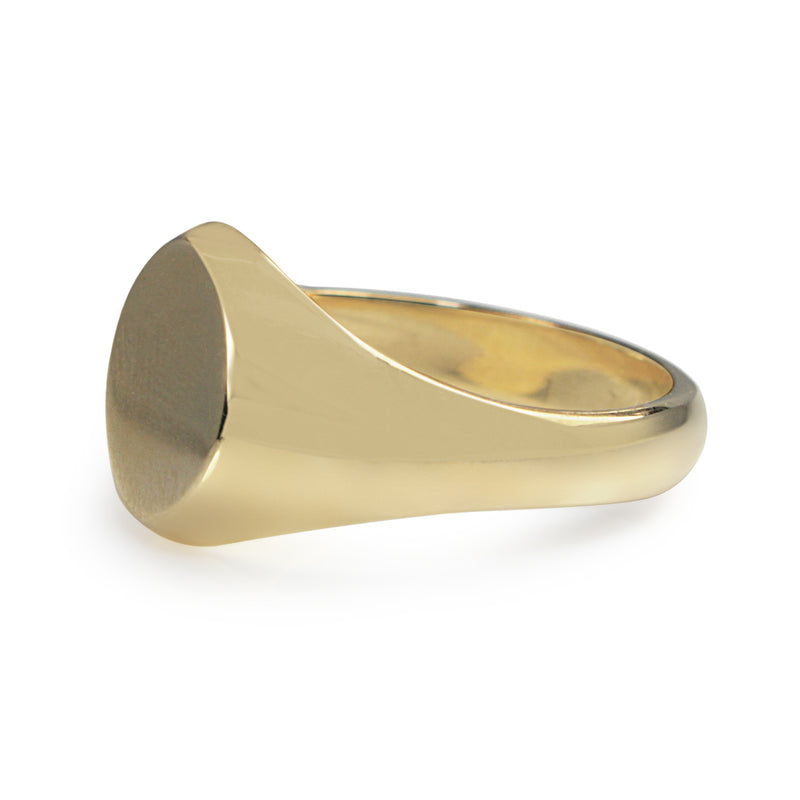 9ct Yellow Gold Signet Ring - Medium