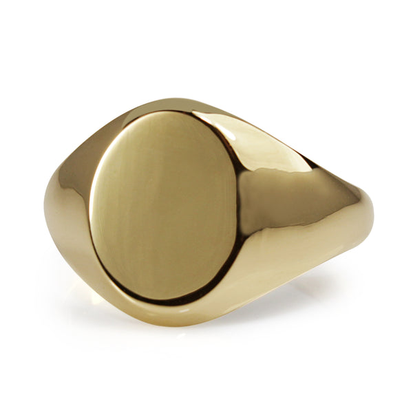 9ct Yellow Gold Signet Ring - Large