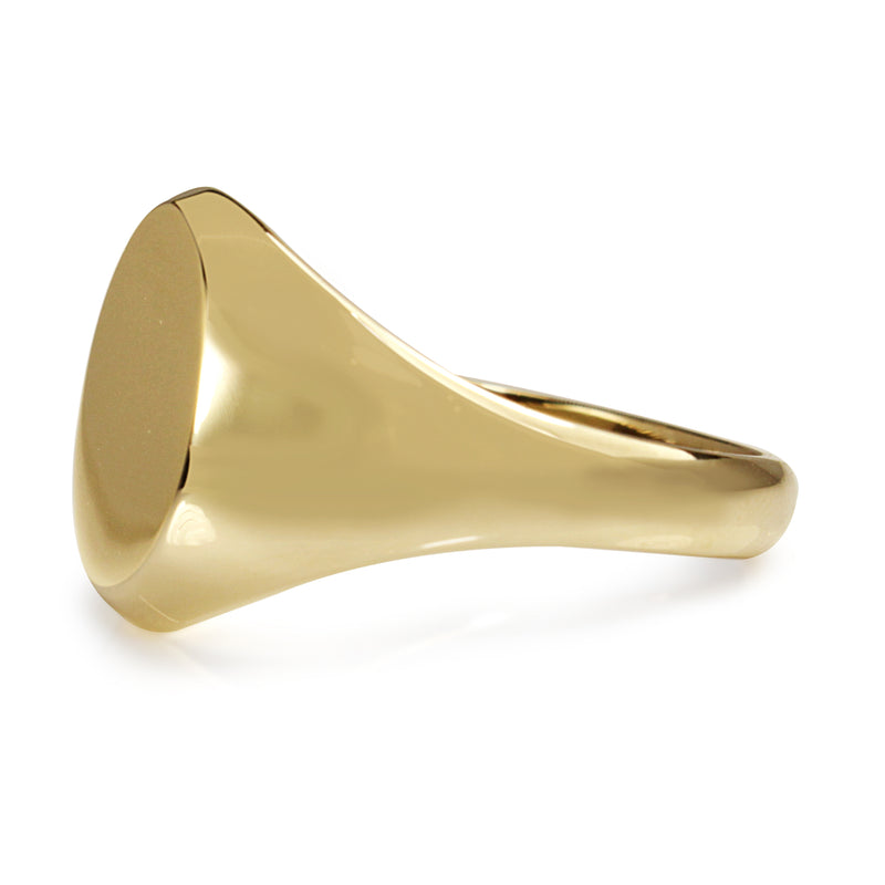 9ct Yellow Gold Signet Ring - Large