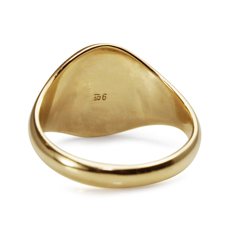 9ct Yellow Gold Signet Ring - Large
