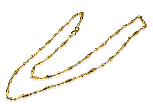 22ct Yellow Gold Fancy Link Chain Necklace
