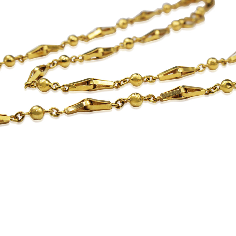 22ct Yellow Gold Fancy Link Chain Necklace