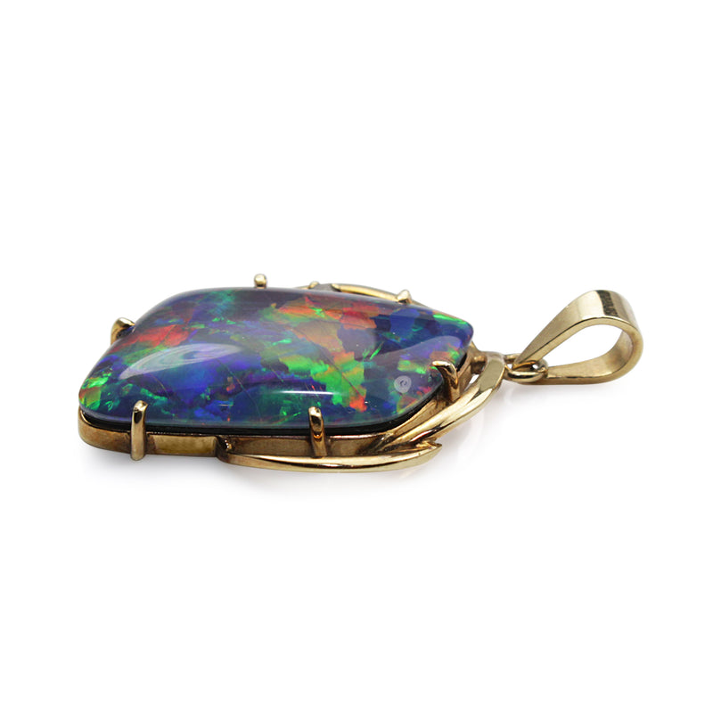 9ct Yellow Gold Opal Triplet Pendant