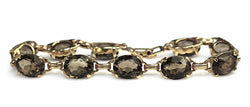 14ct Yellow Gold Smokey Quartz Bracelet