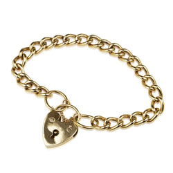 9ct Yellow Gold Solid Curb Link Bracelet