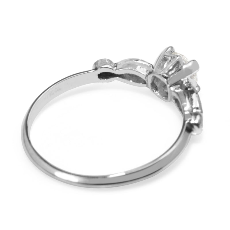 Platinum Vintage Style Diamond Solitaire Ring