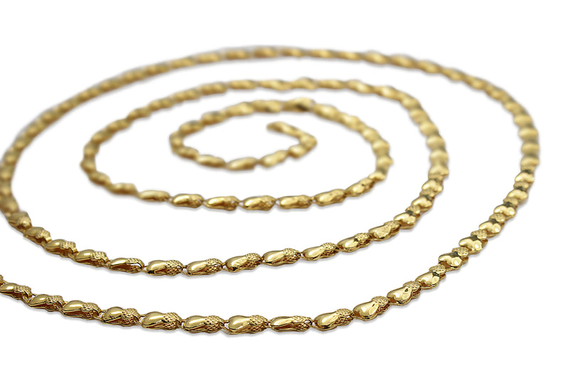22ct Yellow Gold Fancy Link Long Necklace