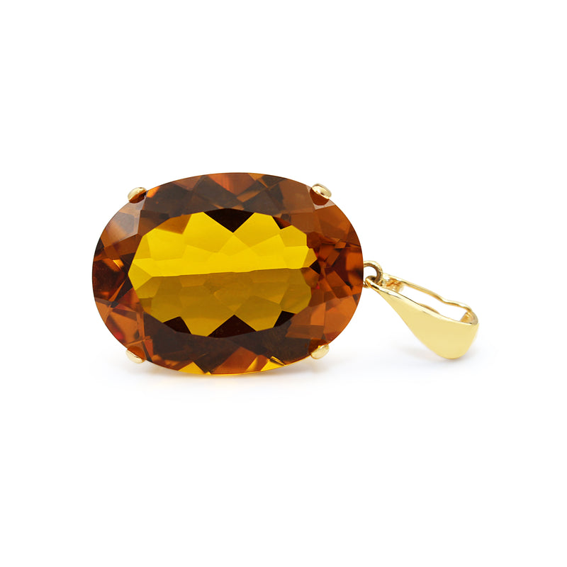 14ct Yellow Gold Citrine Enhancer / Pendant