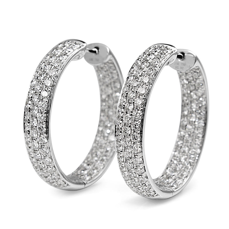 Diamond hoop discount earrings canada