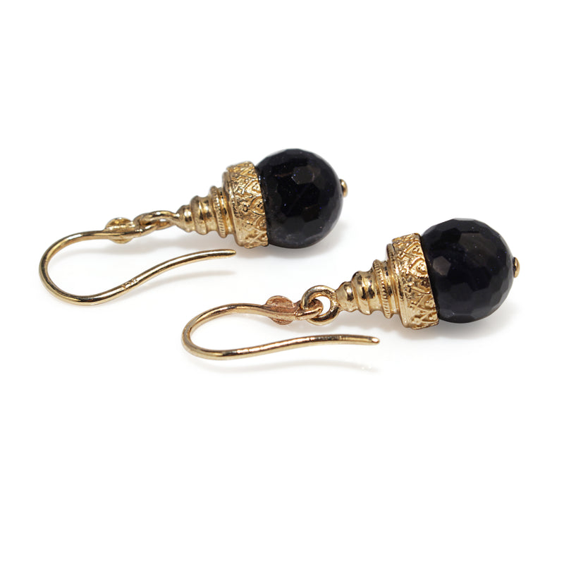 9ct Yellow Gold Goldstone Earrings