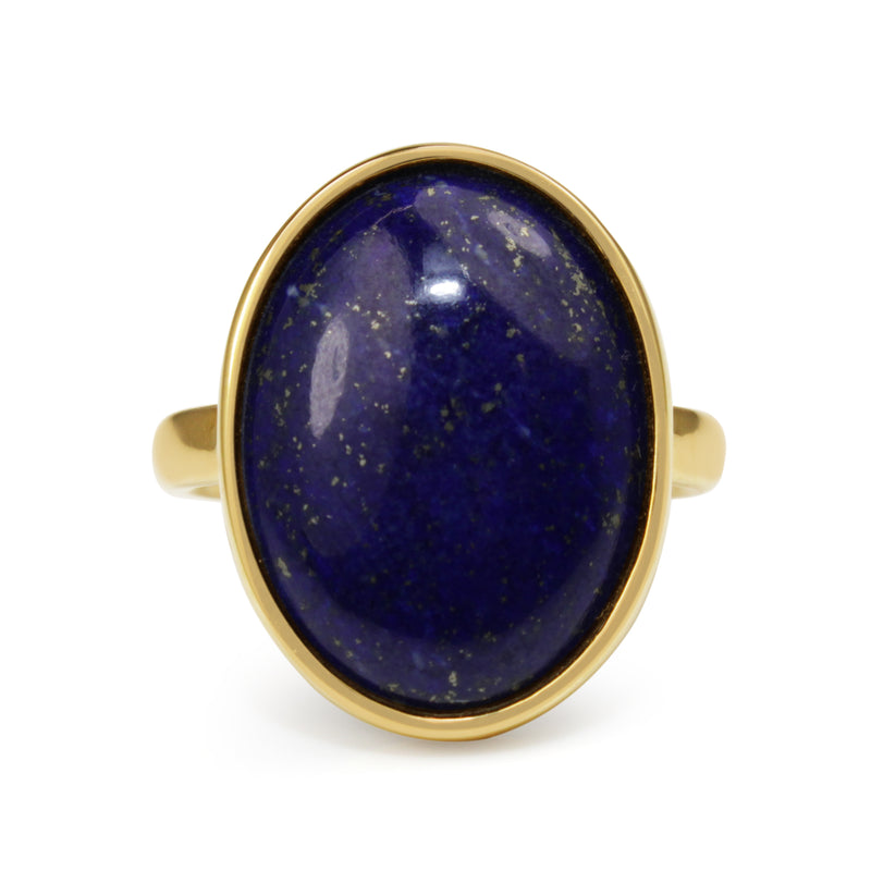 9ct Yellow Gold Lapis Lazuli Ring