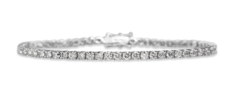 14ct White Gold 5.00ct Diamond Tennis Bracelet