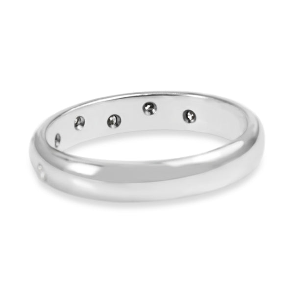 18ct White Gold Diamond Band