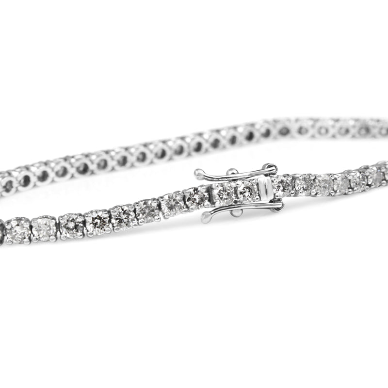 14ct White Gold 5.00ct Diamond Tennis Bracelet