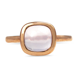 9ct Rose Gold Rose Quartz Ring