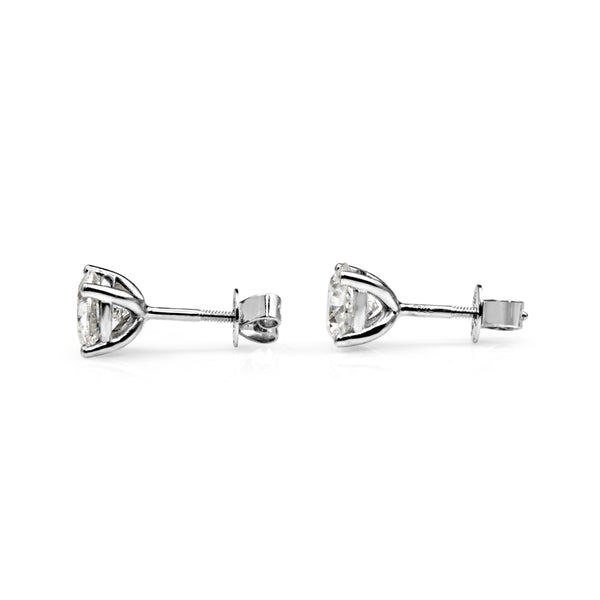 18ct White Gold 2.02ct Diamond Stud Earrings