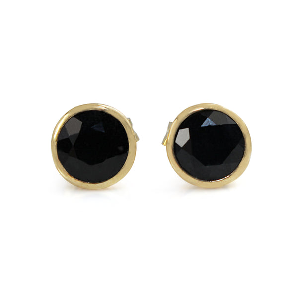 9ct Yellow Gold Sapphire Stud Earrings