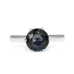 Platinum Vintage 2.00 Sapphire Solitiare Ring