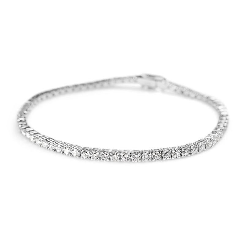 18ct White Gold Diamond Tennis Bracelet