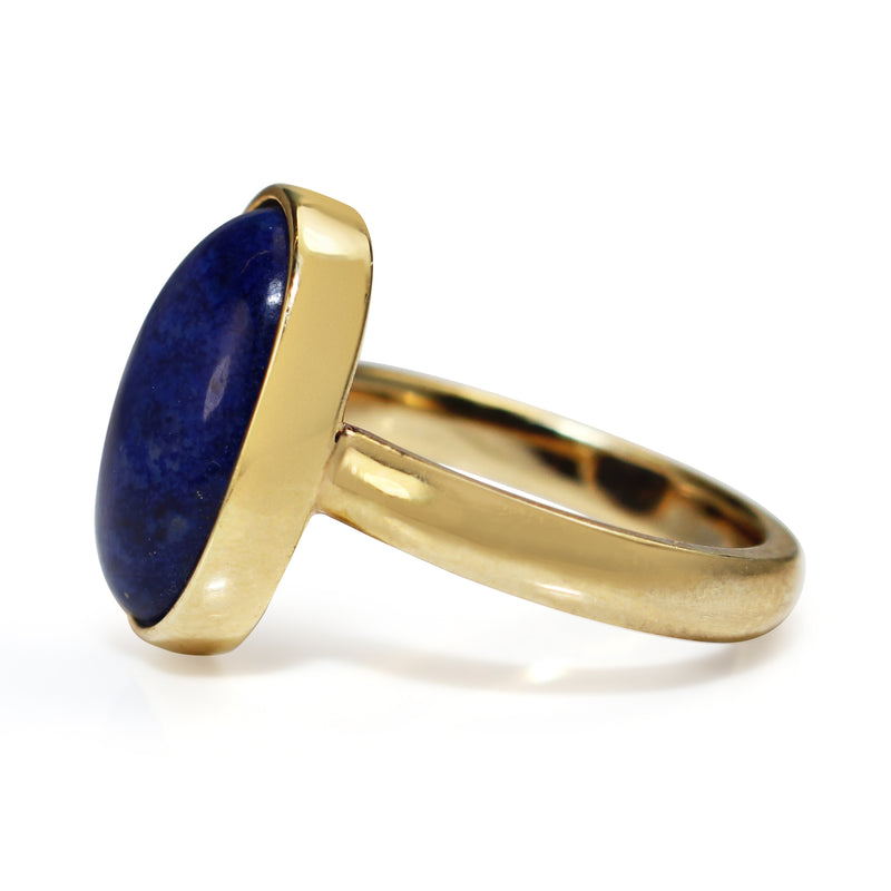 9ct Yellow Gold Lapis Ring