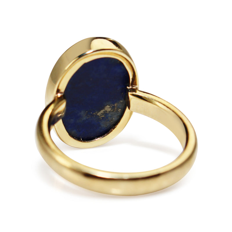 9ct Yellow Gold Lapis Ring