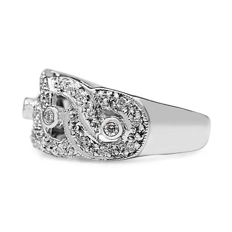 14ct White Gold Diamond Ring