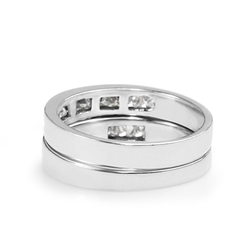 18ct White Gold Princess Cut Solitiare Ring