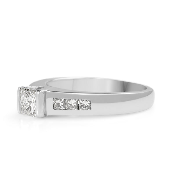 18ct White Gold Princess Cut Diamond Ring