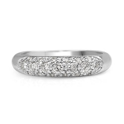 Platinum Pavé Diamond Ring