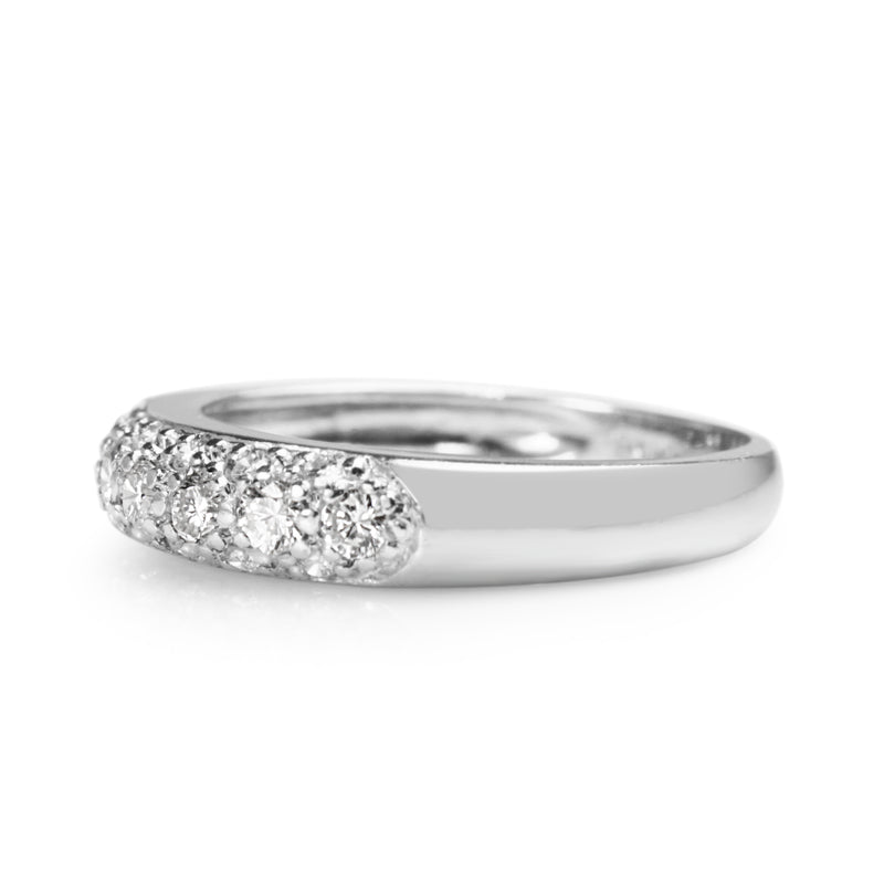 Platinum Pavé Diamond Ring