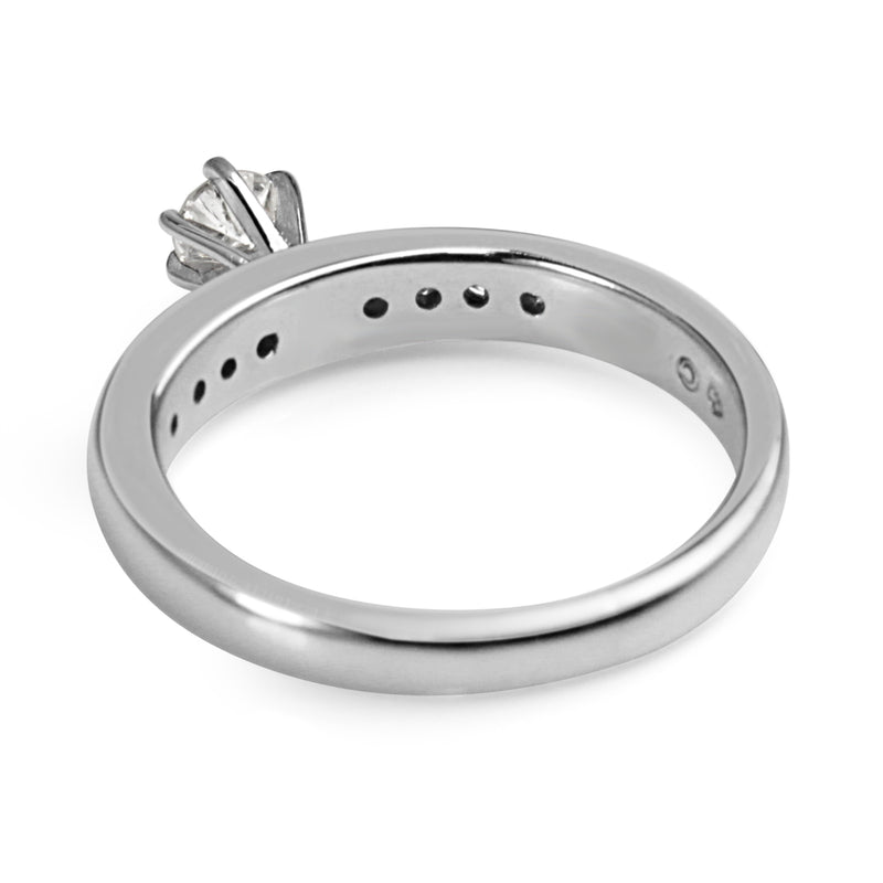 14ct White Gold Diamond Solitaire Ring