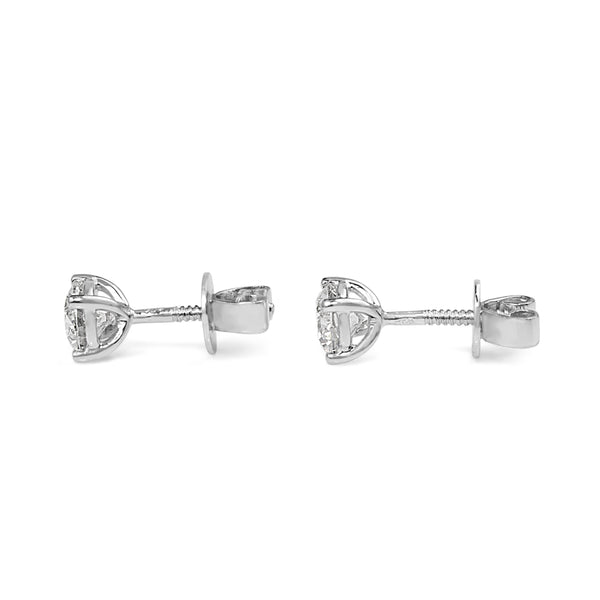 18ct White Gold 1.45ct Diamond Stud Earrings
