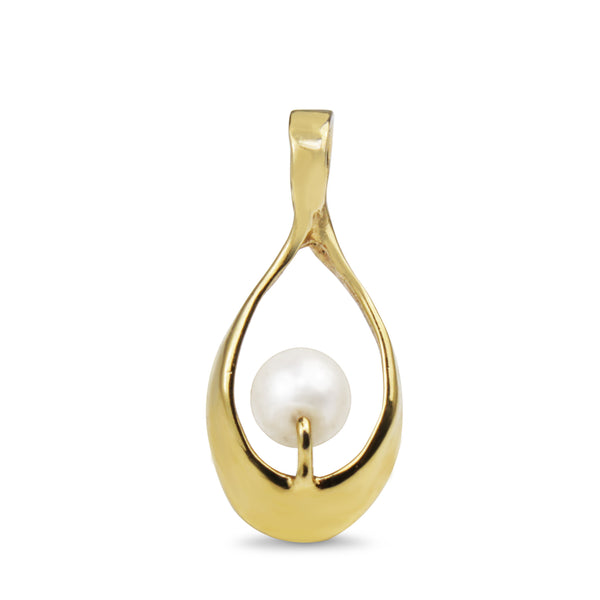 9ct Yellow Gold Pearl Pendant