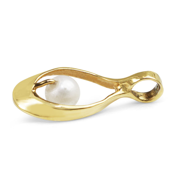 9ct Yellow Gold Pearl Pendant