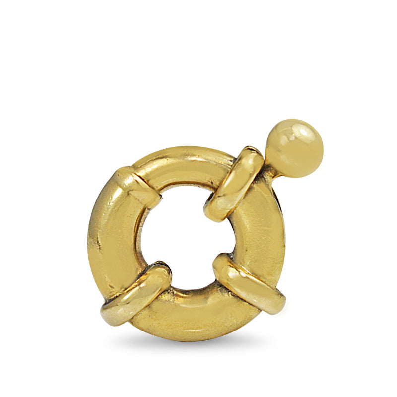 18ct Yellow Gold Bolt Ring Clasp