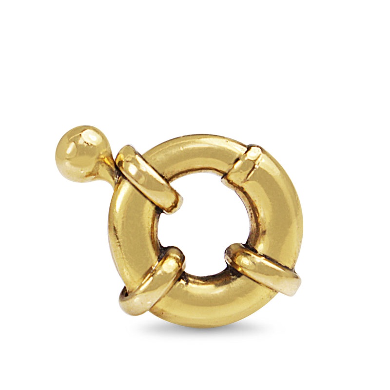 18ct Yellow Gold Bolt Ring Clasp