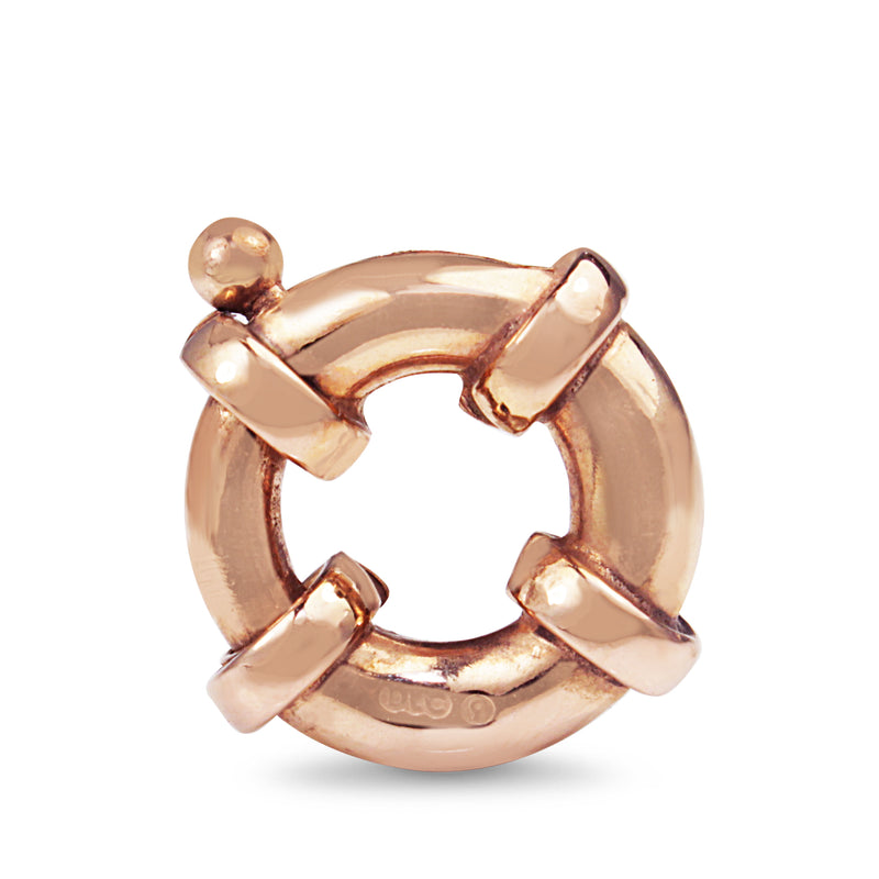 9ct Rose Gold Bolt Ring Clasp