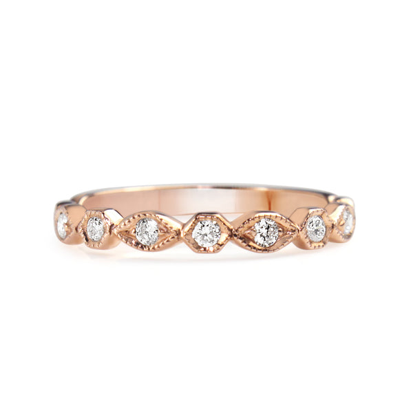 9ct Rose Gold Vintage Style Ring