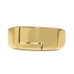 9ct Yellow Wide Gold Band Ring