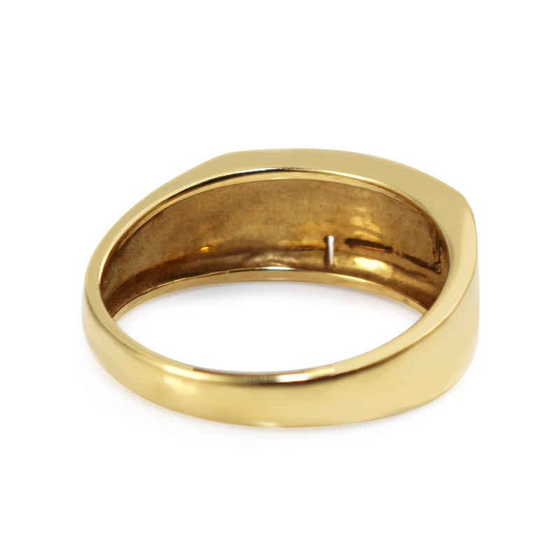 9ct Yellow Wide Gold Band Ring