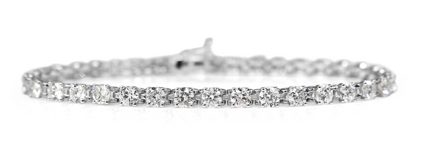 18ct White Gold 6.00ct Diamond Tennis Bracelet