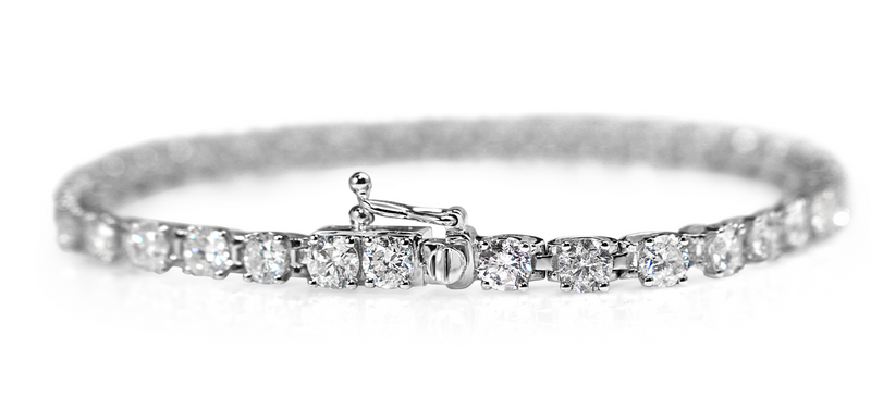 18ct White Gold 6.00ct Diamond Tennis Bracelet