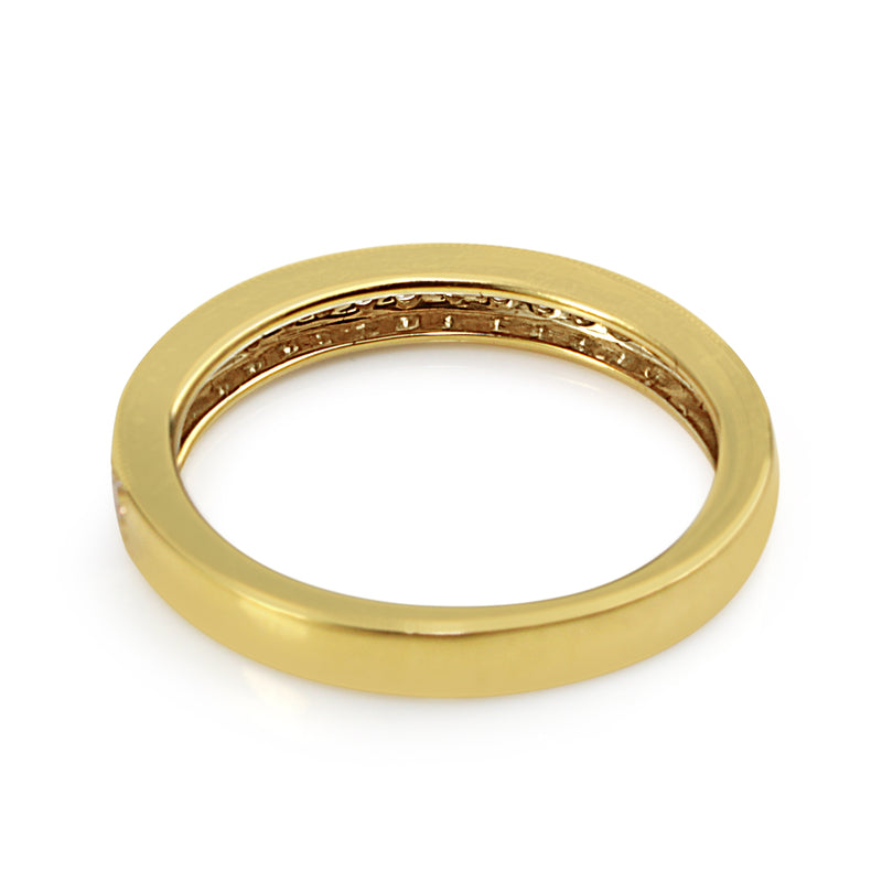 18ct Yellow Gold Grain Set Diamond Band Ring