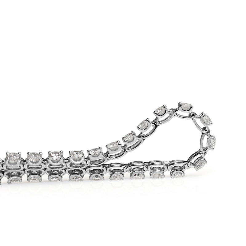 18ct White Gold 6.00ct Diamond Tennis Bracelet