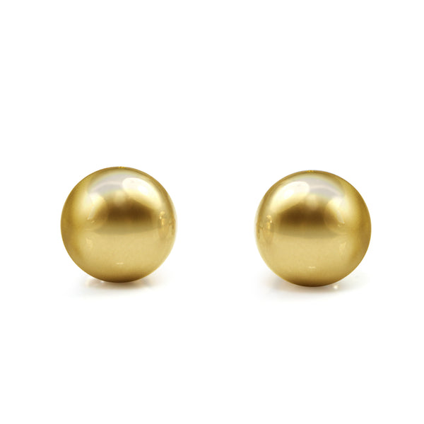 9ct Yellow Gold 6.8mm Ball Stud Earrings