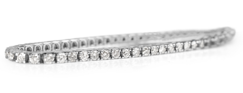 14ct White Gold 4ct Diamond Tennis Bracelet