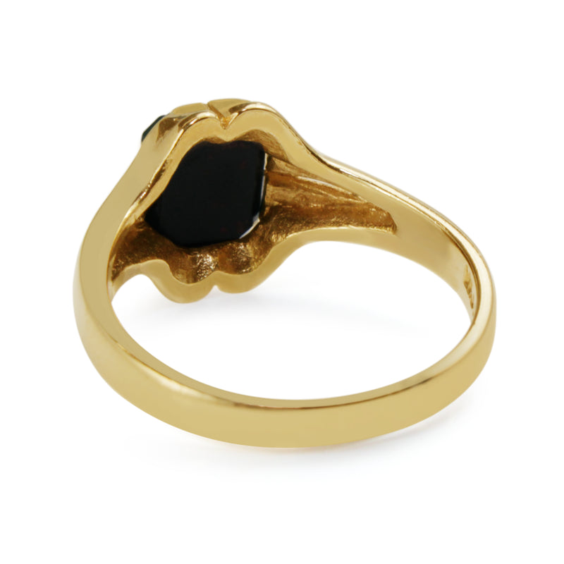 9ct Yellow Gold Bloodstone Signet Ring