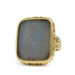 15ct Yellow Gold Antique Seal Ring / Pendant