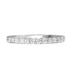 18ct White Gold Diamond Band Ring